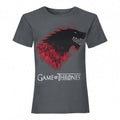 Front - Game of Thrones - "Bloody Direwolf" T-Shirt für Damen