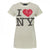 Front - Junk Food - "I Love New York" T-Shirt für Damen
