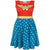 Front - Wonder Woman - Kostüm-Kleid für Damen