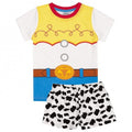 Weiß-Gelb-Blau-Schwarz - Front - Toy Story - "Cowgirl" Schlafanzug mit Shorts für Mädchen