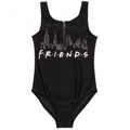 Front - Friends - "Sunsafe" Badeanzug für Mädchen