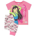 Front - Mulan - "Loyal Brave True" Schlafanzug für Mädchen