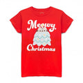 Front - Pusheen - "Meowy Christmas" T-Shirt für Damen