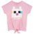 Front - Minecraft - T-Shirt Front mit Knoten für Mädchen