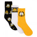 Front - Garfield - Socken für Herren/Damen Unisex (3er-Pack)