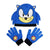 Front - Sonic The Hedgehog -Jerseyware Hut- und Handschuh-Set für Kinder