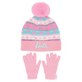 Front - Barbie -  Jerseyware Hut- und Handschuh-Set  2er-Pack für Mädchen