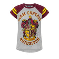 Front - Harry Potter - "Quidditch Team Captain" T-Shirt für Mädchen  kurzärmlig