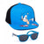 Front - Sonic The Hedgehog - Baseball-Mütze Set für Kinder