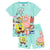 Front - SpongeBob SquarePants - Schlafanzug mit Shorts für Kinder
