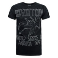 Front - Led Zeppelin - "United States Of America 1977" T-Shirt für Herren