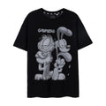 Front - Garfield - "Greyscale" T-Shirt für Herren  kurzärmlig