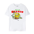 Front - SpongeBob SquarePants - "Absorb The Season" T-Shirt für Herren - weihnachtliches Design