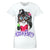 Front - Goodie Two Sleeves - "Kitty Purry" T-Shirt für Damen