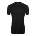 Front - SOLS Herren Classico Kontrast Kurzarm Fußball T-Shirt