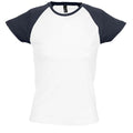 Front - SOLS Milky Damen T-Shirt, Kurzarm, Rundhalsausschnitt, Kontrastfarben