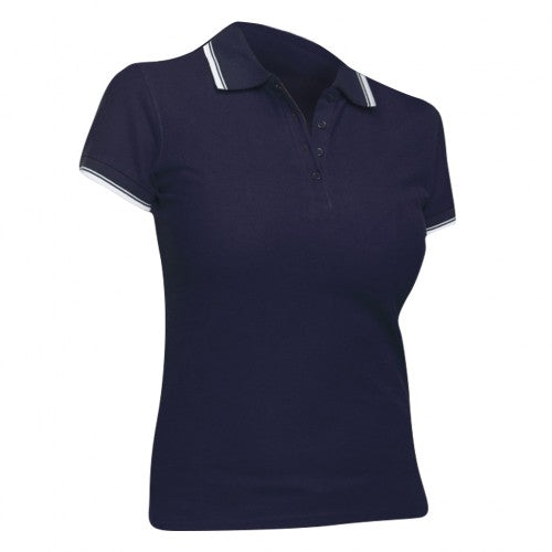 Front - SOLS Practice Damen Polo-Shirt, Kurzarm, Akzente in Kontrastfarben