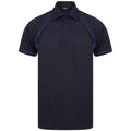 Front - Finden and Hales Herren Performance Paspel Polo Shirt