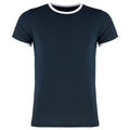Front - Kustom Kit Herren Fashion Fit Ringer T-Shirt