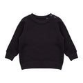 Marineblau - Front - Larkwood - Sweatshirt Rundhalsausschnitt für Baby