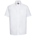 Front - Russell Collection - "Oxford" Formelles Hemd Pflegeleicht für Herren  kurzärmlig