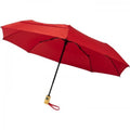 Rot - Front - Avenue - "Bo" Faltbarer Regenschirm