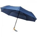 Marineblau - Front - Avenue - "Bo" Faltbarer Regenschirm