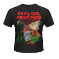 Front - Devil Girl From Mars - T-Shirt für Herren/Damen Unisex