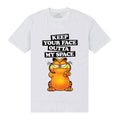 Front - Garfield - "My Space" T-Shirt für Herren/Damen Unisex