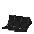 Front - Puma - Sneaker-Socken gepolstert für Herren/Damen Unisex (3er-Pack)