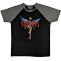 Front - Nirvana - "Angelic" T-Shirt für Herren/Damen Unisex  Raglanärmel