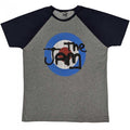 Front - The Jam - T-Shirt Logo für Herren/Damen Unisex  Raglanärmel
