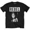Front - Amy Winehouse - "Rebel" T-Shirt für Herren/Damen Unisex