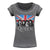 Front - Queen - "Burnout" T-Shirt für Damen