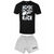 Front - AC/DC - "For Those About to Rock" Schlafanzug mit Shorts für Herren/Damen Unisex