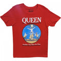 Front - Queen - "Another One Bites The Dust" T-Shirt für Herren/Damen Unisex