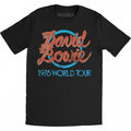 Front - David Bowie - "1978 World Tour" T-Shirt für Herren/Damen Unisex