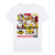 Front - BT21 - "Bite Fast Food" T-Shirt für Herren/Damen Unisex