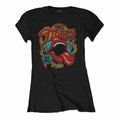 Front - The Rolling Stones - "70s Vibe" T-Shirt für Damen
