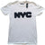 Front - New York City T-Shirt für Herren/Damen Unisex