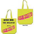 Front - Sex Pistols - Tragetasche "Never Mind The Bollocks", Rückseitiger Aufdruck, Baumwolle