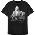 Front - Kurt Cobain - "Guitar Live" T-Shirt für Herren/Damen Unisex
