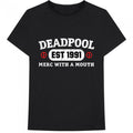Front - Deadpool - "Merc With A Mouth" T-Shirt für Herren/Damen Unisex