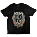 Front - Kiss - "End Of The Road Wings" T-Shirt für Herren/Damen Unisex