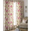 Front - Riva Home Rosemoor Eyelet Curtains