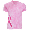 Front - Colortone Unisex Awareness Pink Ribbon Batik-T-Shirt