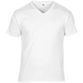 Front - Anvil Herren T-Shirt mit V-Ausschnitt, Kurzarm, besonders leicht