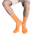 Orange - Back - Karbian Baumwolle City Herren Socken