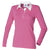 Front - Front Row Damen Rugby Polo-Shirt, Langarm