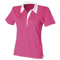 Front - Front Row Damen Rugby Shirt Stretch